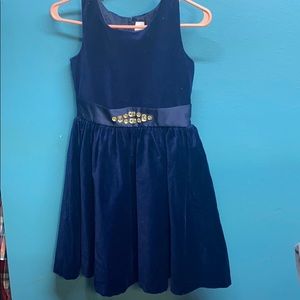 Gymboree kids size 12 formal dress, navy blue